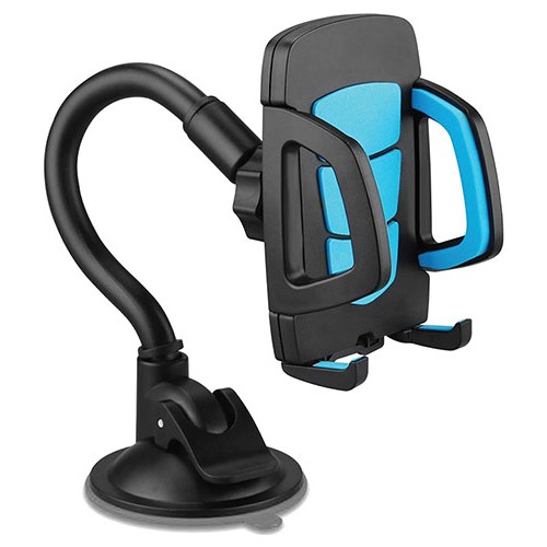 AUE Depon HYTECH HY-XH20 Vantuz Braketi 360 Derece Siyah Mavi Telefon Tutucu